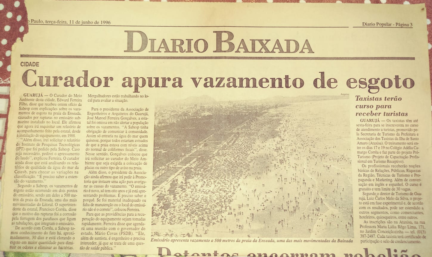 DIÁRIO BAIXADA – Junho 1.996