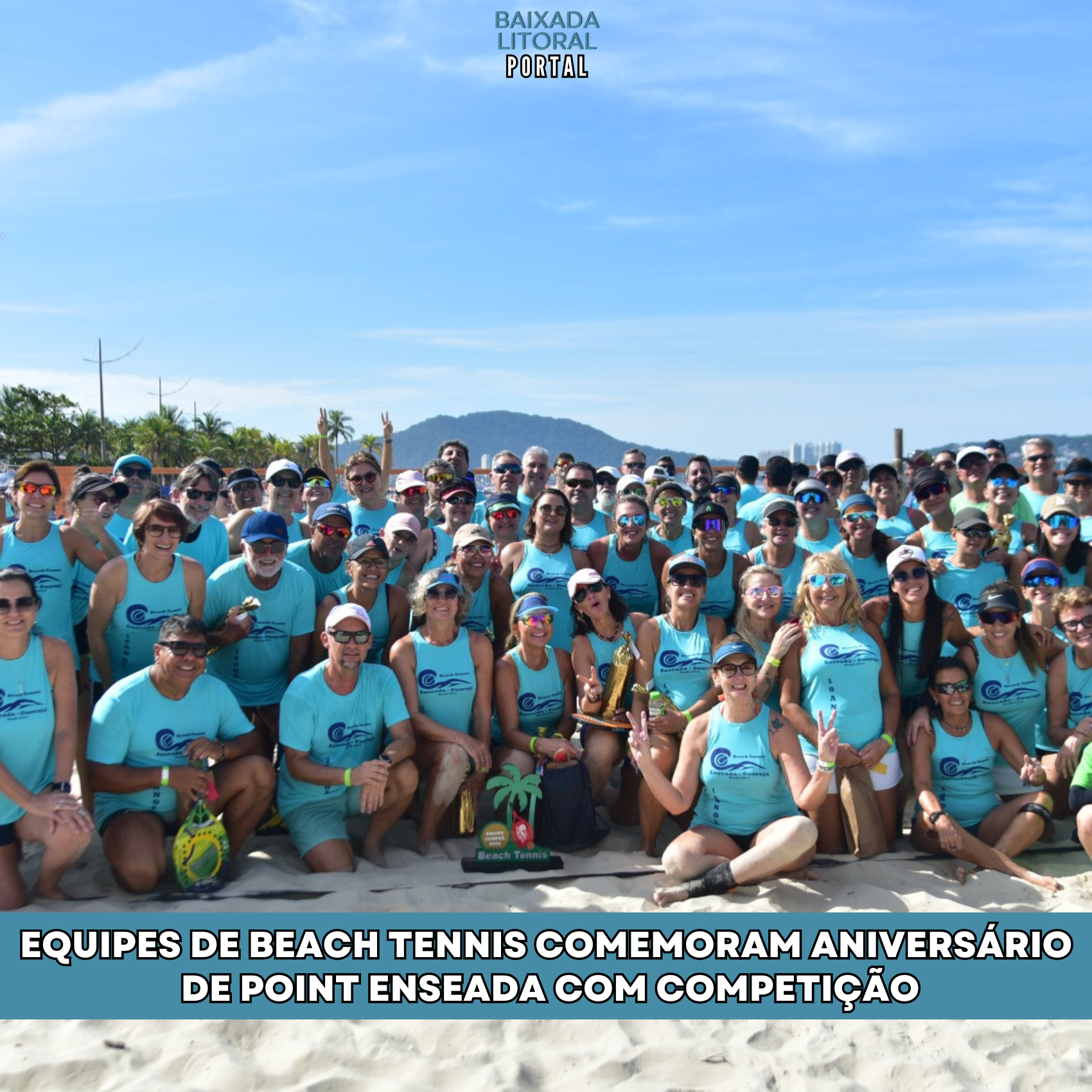 Equipes de Beach Tennis comemoram aniversário  de Point Enseada com competição